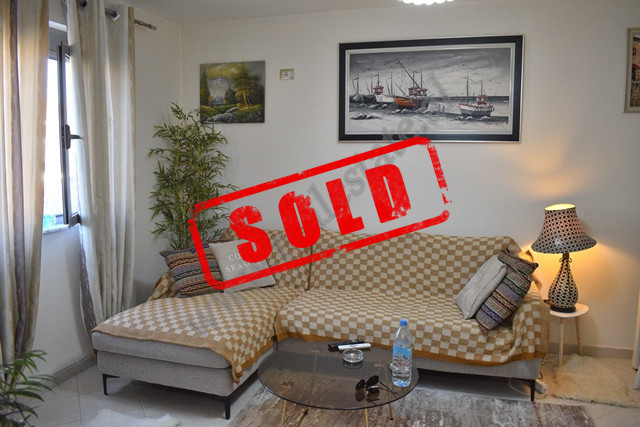 One bedroom apartment for sale in Belul Hatibi street near Mother Teresa Hospital in Tirana.
It is 
